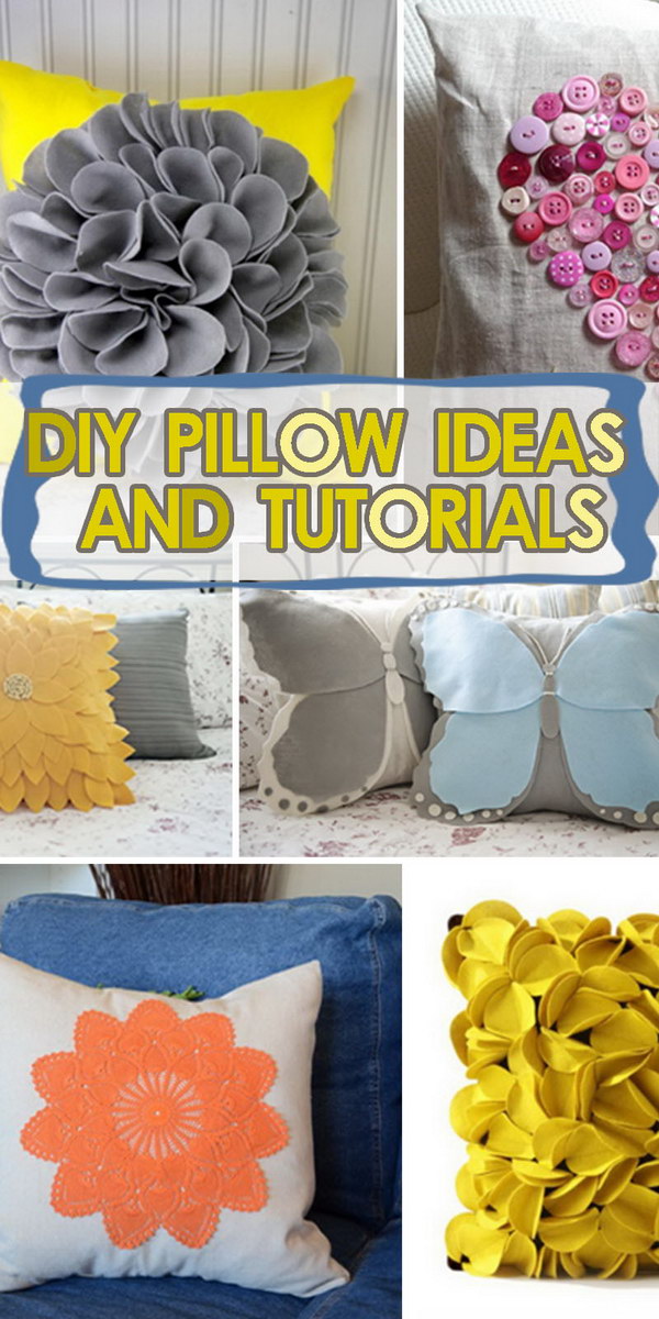DIY pillow ideas and tutorials!