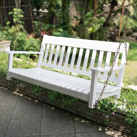 Casual Thames White Wood Porch Swings