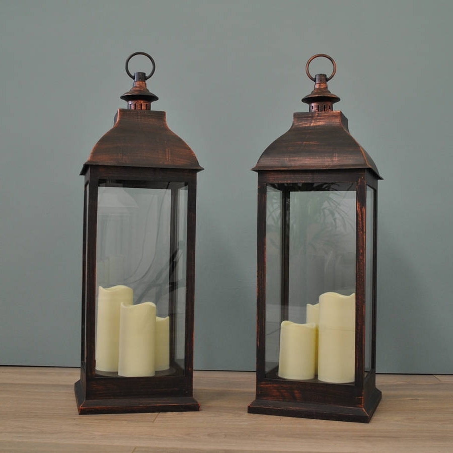 Outdoor Lanterns With Battery Operated Candles