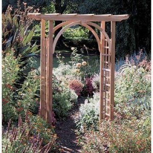 Rustic Natural Cedar Furniture Westport 7-ft. Cedar Pergola Arbor .