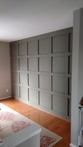 DIY Paneled Wall for under $200 | Home remodeling, Home diy .