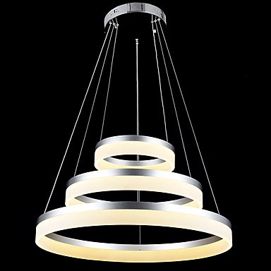 Round LED Chandelier Lights Lighting Modern Acrylic Lamps .