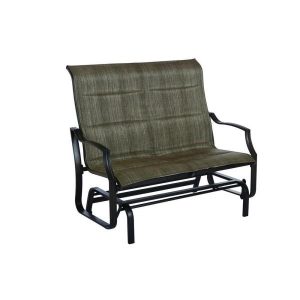 Hampton Bay Statesville Metal Patio Outdoor Double Glider .