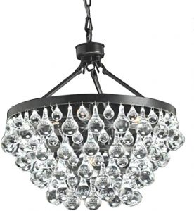 Antique Black 5-Light Crystal Drop Chandelier - - Amazon.c