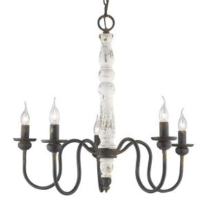 Shop The Gray Barn Pemberley Iron 5-light Antique Black Chandelier .