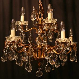 Antiques Atlas - Italian Gilded 8 Light Antique Chandeli