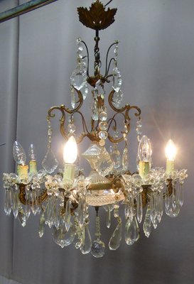 Antique French Crystal Chandelier from Baccarat for sale at Pamo
