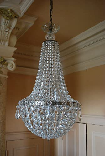Amazon.com: antique french chandelier, crystal, silver palted .