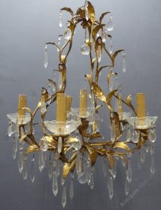 Antiques Atlas - Gilt Vintage French Chandeli