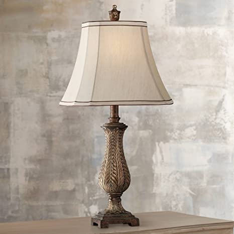 Amazon.com: Traditional Table Lamp Old Oak Antique Petite Vase .