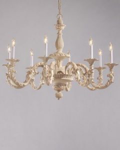 Antique White Wrought Iron Chandelier - Ideas on Fot