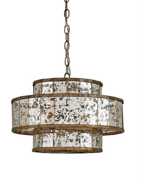 Small Fantine Bronze Chandelier by Currey and Compa