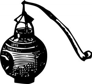 Antique Outdoor Lantern clip art Free vector in Open office .