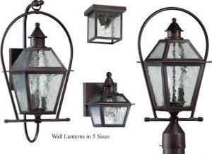 Quorum International Bourbon Street Outdoor Lanterns - Antique .