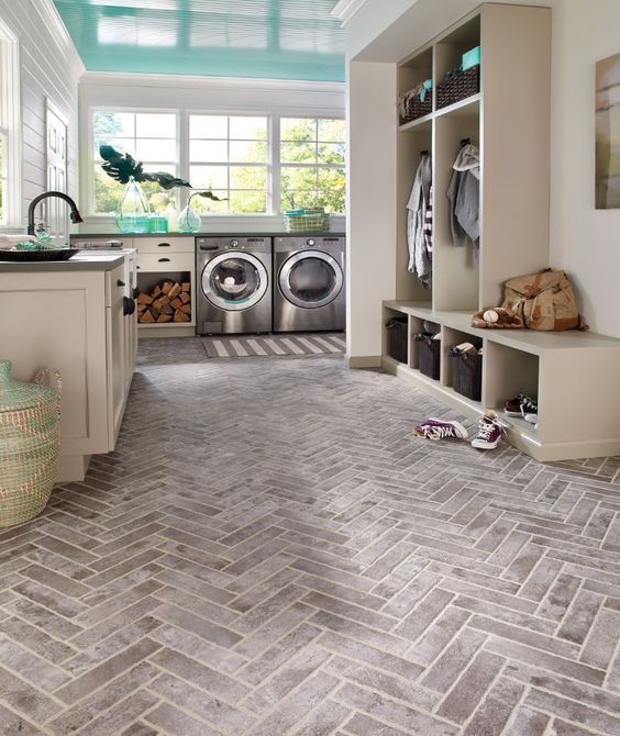 30+ Awesome Flooring Ideas for Every Room | Brick look tile, Brick .