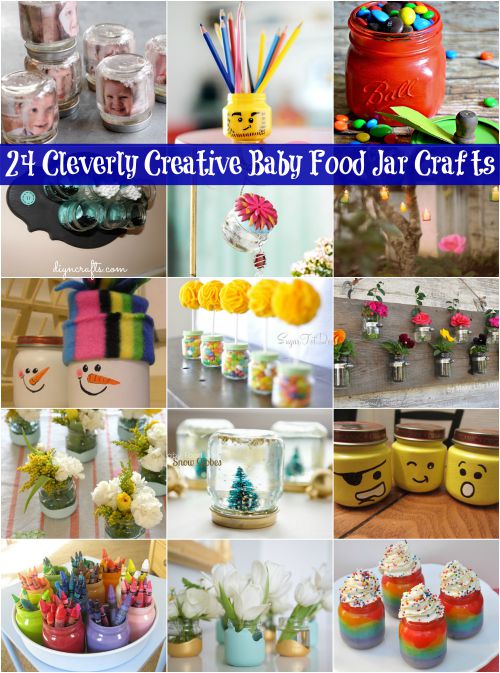 24 Cleverly Creative Baby Food Jar Crafts – It's all about .