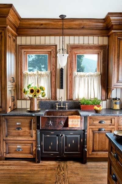 beautiful country kitchens | beautiful country kitchen...stained .