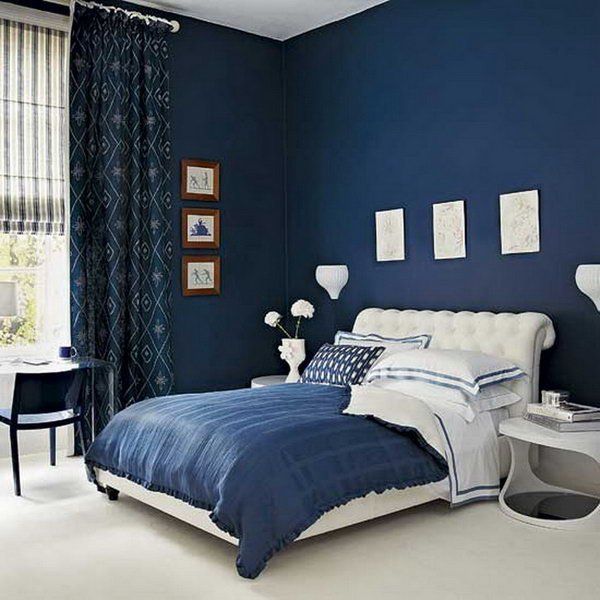45 Beautiful Paint Color Ideas for Master Bedroom - Hative | Blue .
