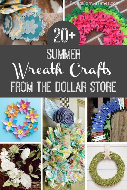 20+ Summer Door Wreaths - Crafts from the Dollar Store (With .