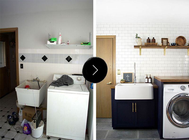 Before and After Laundry Room Makeovers