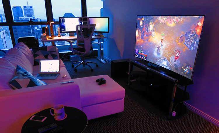 40 Best Video Game Room Ideas & Cool Gaming Setup (2020 Guide) in .