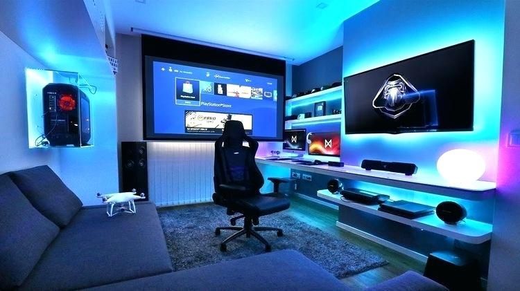Led strip light w/ remote | Video game rooms, Video game room .