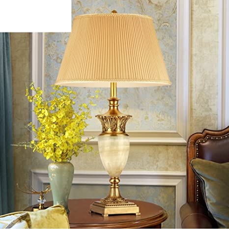 Copper Lamps/Luxury Jade Big Lamp/European Table Lamp/Drawing-Room .