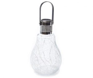 Wilson & Fisher Solar Glass Bulb Lantern at Big Lots. | Glass .