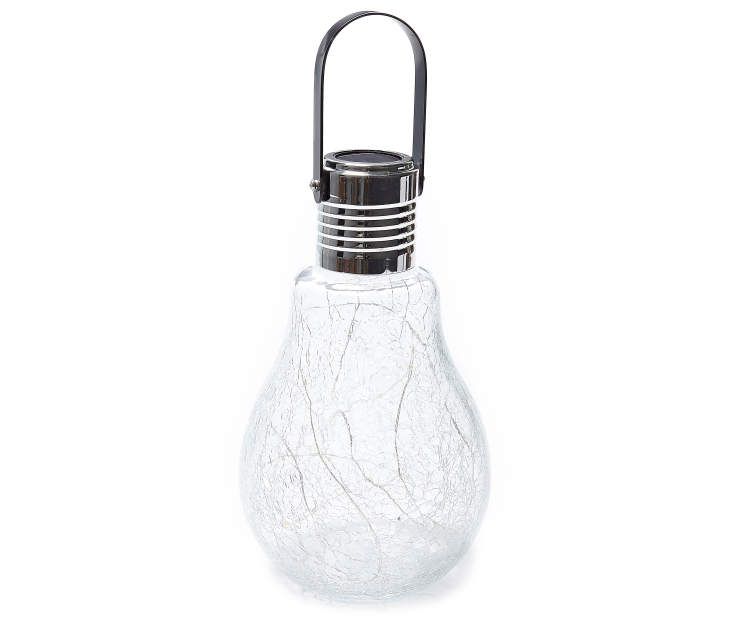 Wilson & Fisher Solar Glass Bulb Lantern at Big Lots. | Glass .