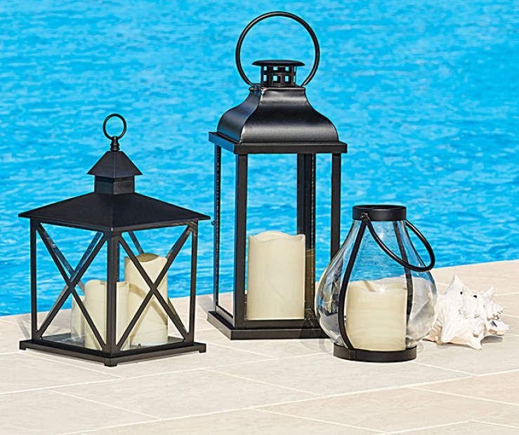 Window Pane Outdoor Lantern Collection | Big Lots | Outside .