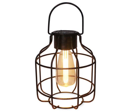 Wilson & Fisher Bronze Edison Bulb Cage LED Lantern | Led lantern .