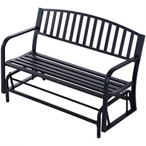 Amazon.com : Outsunny 50" Outdoor Patio Swing Glider Bench Chair .