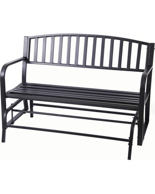 Can't Miss Bargains on Gardenised 50 in. Black 2-Person Metal .