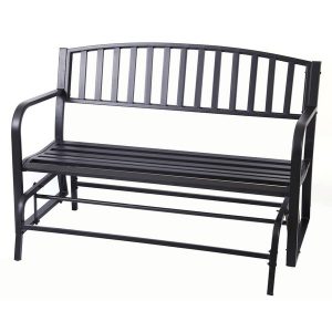 Shop Gardenised Black Steel Patio Garden Park Yard 50" Outdoor .