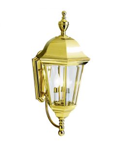 Kichler 9489PB Grove Mill 3 Light 24 inch Polished Brass Outdoor .