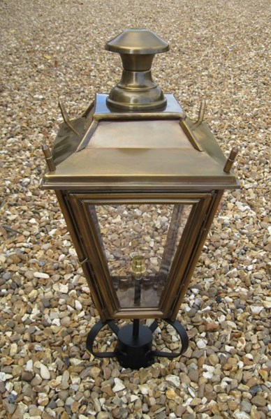 Antique Brass Garden Lantern | Brass Outdoor Lighti