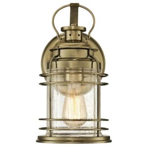 Westinghouse Kellen 1-Light Antique Brass Outdoor Wall Lantern .