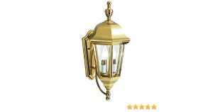 Kichler 9439PB, Grove Mill Solid Brass Outdoor Wall Sconce .