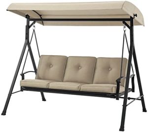 Amazon.com : Mainstay 3 Seat Porch & Patio Swing (3-Porch Swing .