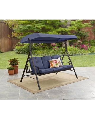 Amazing Sales on Mainstays Belden Park 3-Person Canopy Porch Swing .
