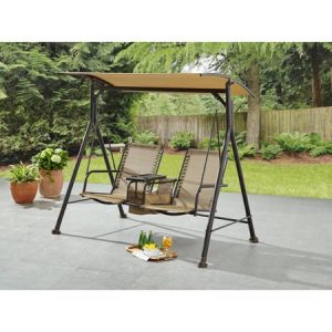 Mainstays Big and Tall 2-Person Bungee Canopy Porch Swing – BrickSe