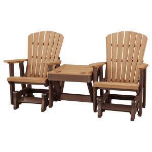 Shop OS Home Model 515CTB-K Cedar/Tudor Brown Double Glider with .