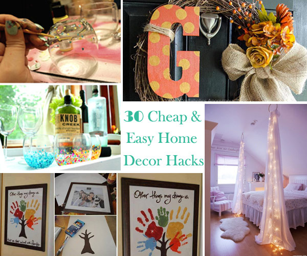 Cheap DIY Home Decorations