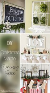 DIY Christmas Mantel Decorating Ideas | Diy christmas mantel .