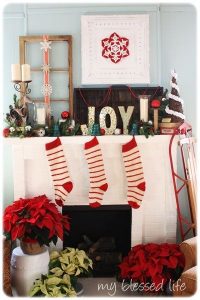 Vintage Christmas Mantel | Diy christmas mantel, Vintage christmas .