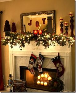 Frugal Homemaker: Christmas mantle and Christmas sign tutorial .