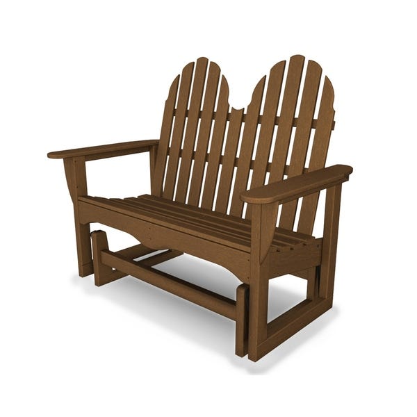 Shop POLYWOOD® Classic Adirondack 48" Outdoor Glider Bench .