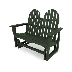 Shop POLYWOOD® Classic Adirondack 48" Outdoor Glider Bench .