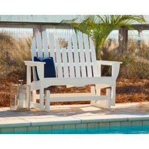 POLYWOOD® Classic Adirondack Glider Bench & Reviews | Wayfa