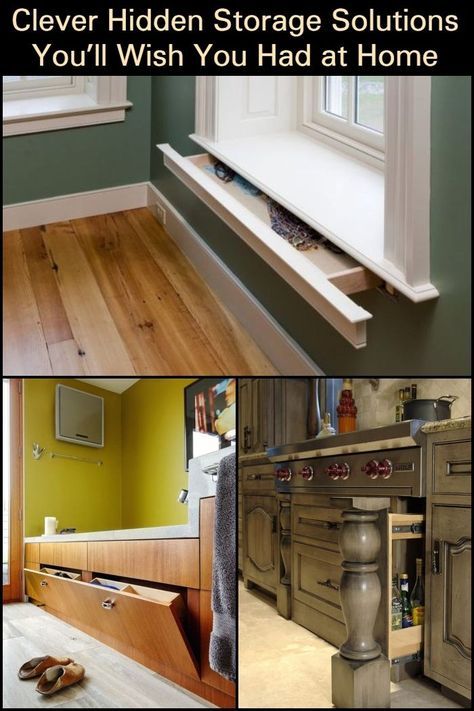 Clever Hidden Storage Solutions You'll Wish You Had at Home .